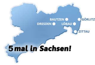 5 mal in Sachsen und neu in Dresden